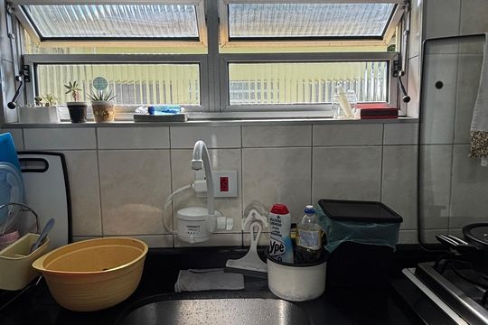 Cozinha de apartamento à venda com 2 quartos, 58m² em Parque Erasmo Assunção, Santo André