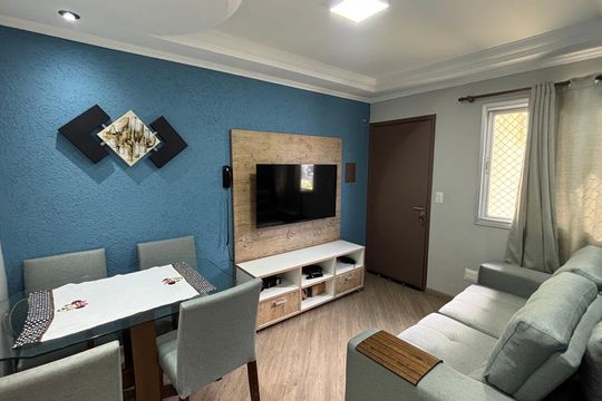Sala de apartamento à venda com 2 quartos, 58m² em Parque Erasmo Assunção, Santo André
