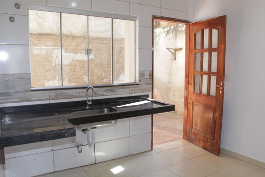 Cozinha de casa para alugar com 3 quartos, 102m² em Residencial Solar Ville, Goiânia
