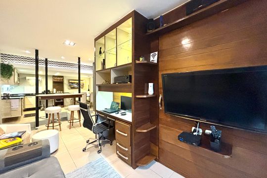 Sala de apartamento para alugar com 1 quarto, 65m² em Ipanema, Rio de Janeiro