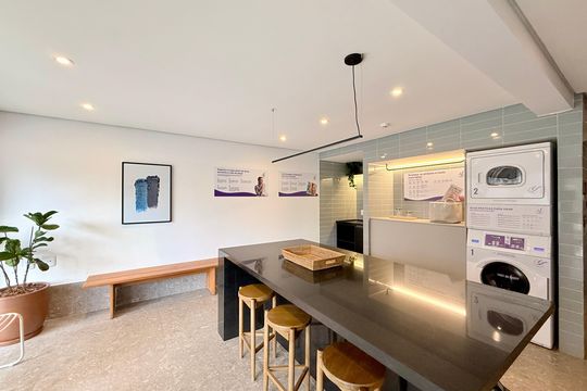 Área comum de kitnet/studio para alugar com 1 quarto, 29m² em Santo Amaro, São Paulo
