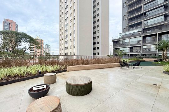 Área comum de kitnet/studio para alugar com 1 quarto, 29m² em Santo Amaro, São Paulo