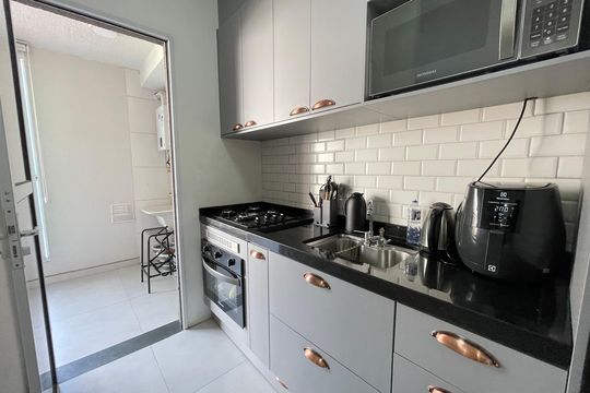 Cozinha de apartamento à venda com 2 quartos, 45m² em Jaguaré, São Paulo