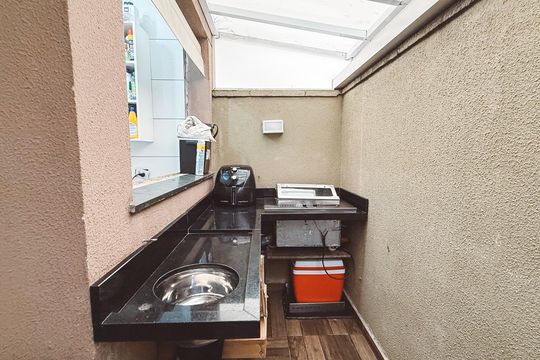 Varanda gourmet de apartamento à venda com 3 quartos, 75m² em Vila Amalia (zona Norte), São Paulo