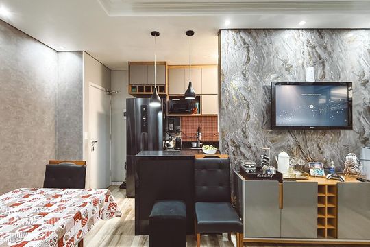 Sala de apartamento à venda com 3 quartos, 75m² em Vila Amalia (zona Norte), São Paulo
