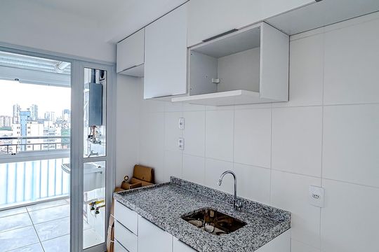 Cozinha de apartamento à venda com 2 quartos, 52m² em Chácara Santo Antônio (zona Leste), São Paulo