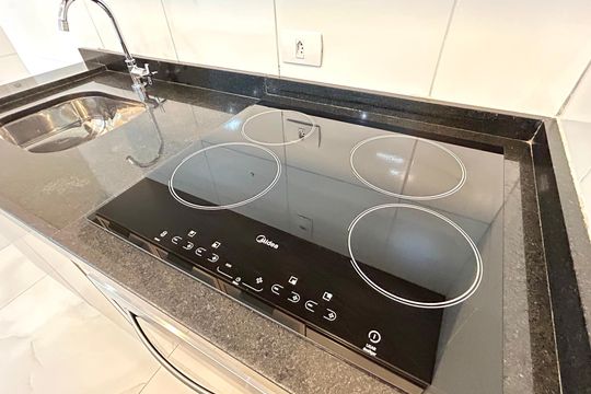 Cozinha de apartamento para alugar com 2 quartos, 57m² em Vila Camargos, Guarulhos