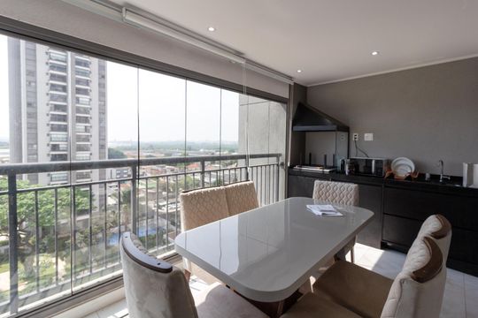 Varanda gourmet de apartamento à venda com 2 quartos, 57m² em Vila Camargos, Guarulhos