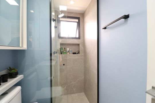 Banheiro da Suíte 2 de apartamento à venda com 3 quartos, 153m² em Vila Leopoldina, São Paulo