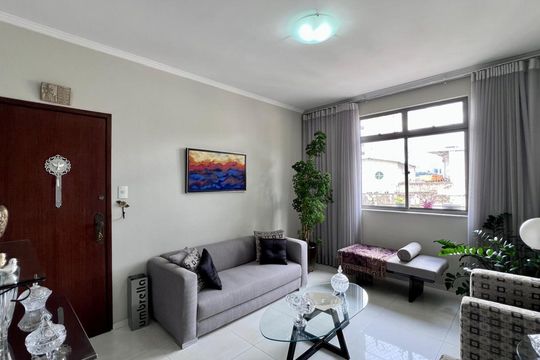 sala  de apartamento à venda com 3 quartos, 120m² em Santa Lúcia, Belo Horizonte