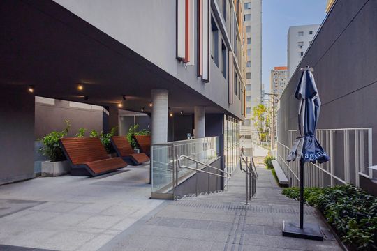 Área comum de kitnet/studio à venda com 1 quarto, 22m² em Pinheiros, São Paulo