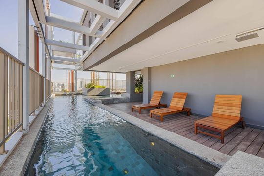Piscina de kitnet/studio à venda com 1 quarto, 22m² em Pinheiros, São Paulo