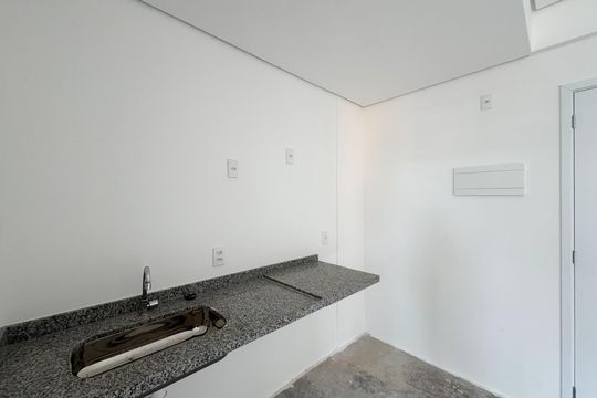 Cozinha  de kitnet/studio para alugar com 1 quarto, 26m² em Vila Campestre, São Bernardo do Campo