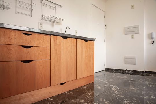 Cozinha de kitnet/studio à venda com 1 quarto, 31m² em Mirandópolis, São Paulo