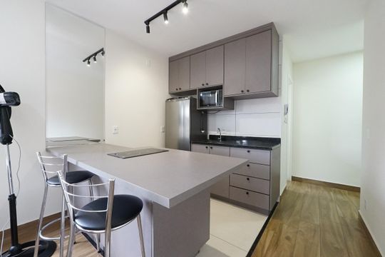 Cozinha de kitnet/studio para alugar com 1 quarto, 34m² em Vila Mariana, São Paulo