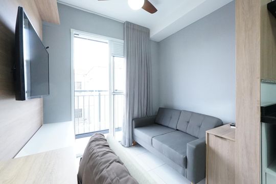 Sala de apartamento à venda com 1 quarto, 30m² em Jardim da Gloria, São Paulo