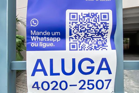 Placa de apartamento à venda com 1 quarto, 55m² em Vila Euthalia, São Paulo