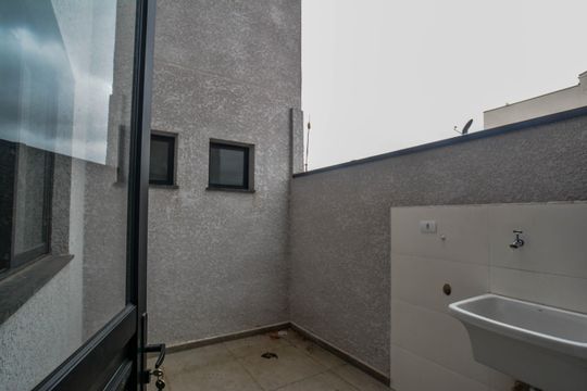 Área de Serviço de apartamento à venda com 2 quartos, 53m² em Vila Curuçá, Santo André
