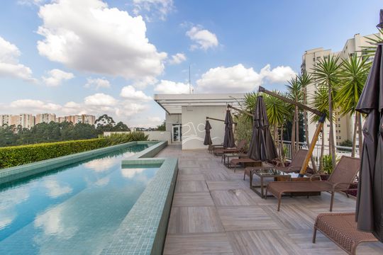Área comum de apartamento para alugar com 1 quarto, 50m² em Residencial Tambore Iii, Santana de Parnaíba