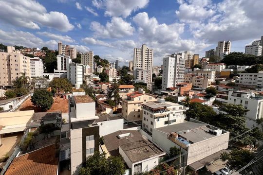 Vista da Sala de apartamento à venda com 2 quartos, 80m² em São Pedro, Belo Horizonte