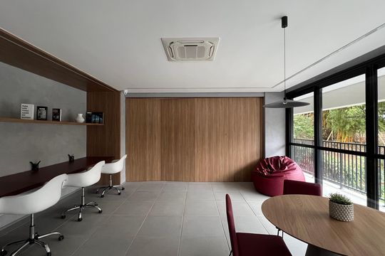Área comum de kitnet/studio à venda com 1 quarto, 34m² em Pinheiros, São Paulo
