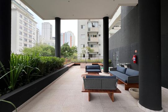 Área comum de kitnet/studio à venda com 1 quarto, 34m² em Pinheiros, São Paulo