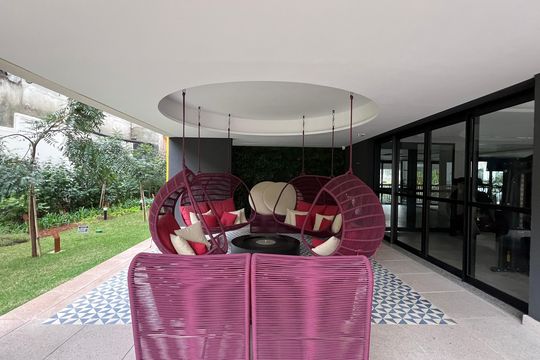 Área comum de kitnet/studio à venda com 1 quarto, 34m² em Pinheiros, São Paulo