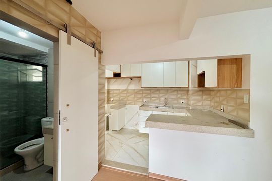 Cozinha de apartamento à venda com 3 quartos, 70m² em Cidade Nova, Rio de Janeiro