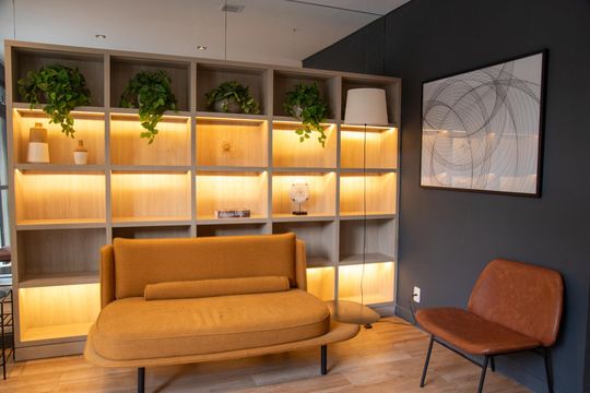 Área comum de apartamento para alugar com 1 quarto, 27m² em Campo Belo, São Paulo