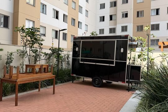 Área comum de apartamento para alugar com 2 quartos, 37m² em Várzea da Barra Funda, São Paulo