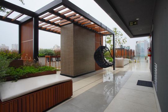 Área comum - Churrasqueiras de kitnet/studio à venda com 1 quarto, 41m² em Boa Vista, Porto Alegre