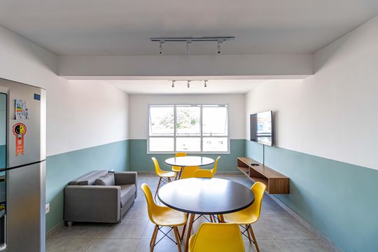 Área comum de apartamento à venda com 1 quarto, 48m² em Rio Pequeno, São Paulo