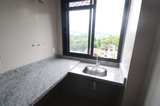 Área de serviço de apartamento à venda com 2 quartos, 80m² em Taquara, Rio de Janeiro