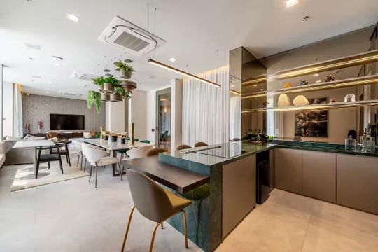 Salão de Festas  de apartamento para alugar com 1 quarto, 32m² em Campo Belo, São Paulo