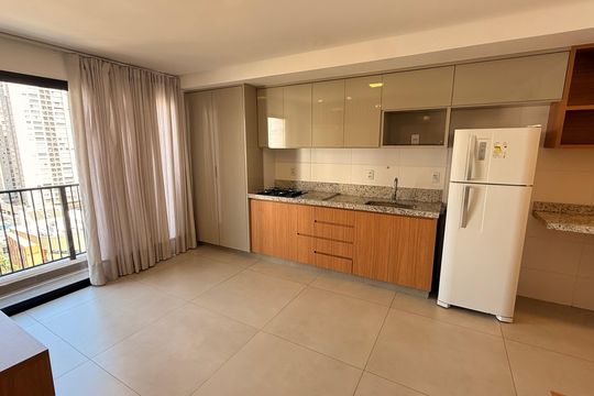Cozinha de kitnet/studio para alugar com 1 quarto, 45m² em Setor Bueno, Goiânia
