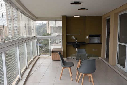 Varanda gourmet de apartamento à venda com 3 quartos, 158m² em Jardim Messina, Jundiaí