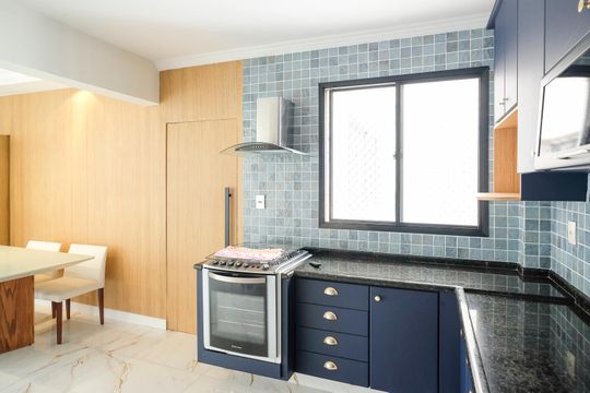Cozinha de apartamento para alugar com 3 quartos, 112m² em Barcelona, São Caetano do Sul