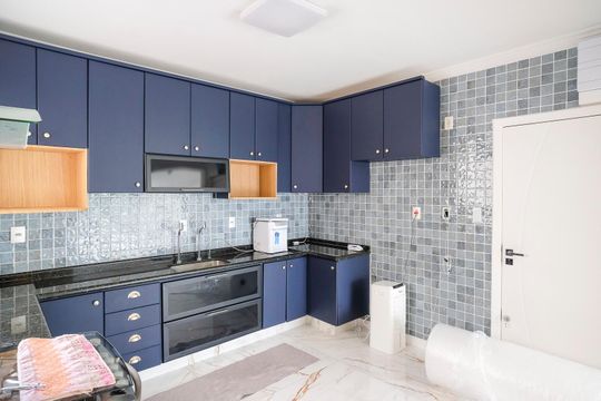 Cozinha de apartamento para alugar com 3 quartos, 112m² em Barcelona, São Caetano do Sul