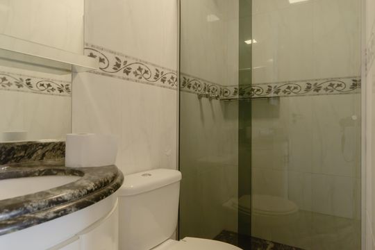 Banheiro Social de apartamento para alugar com 2 quartos, 65m² em Cambuci, São Paulo