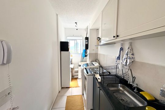 Cozinha de apartamento para alugar com 2 quartos, 45m² em Jacarepaguá, Rio de Janeiro