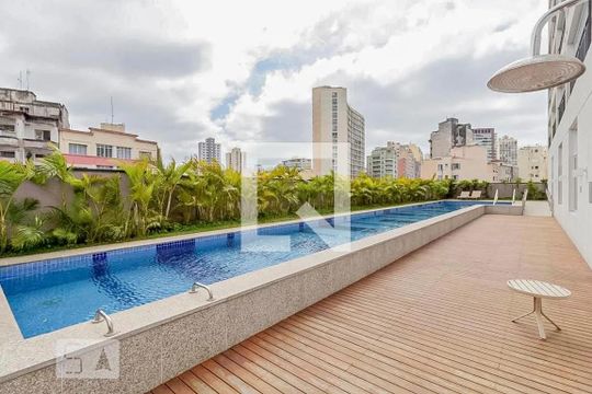 Piscina de kitnet/studio para alugar com 1 quarto, 36m² em Campos Elíseos, São Paulo
