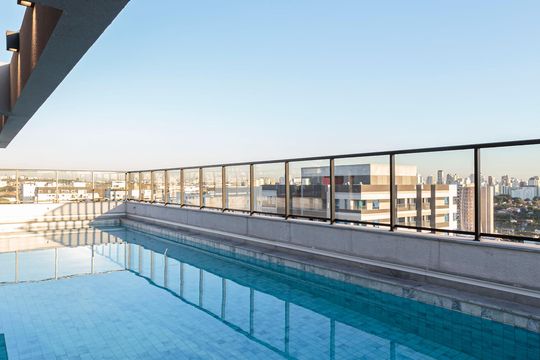 Área comum - Piscina de kitnet/studio à venda com 1 quarto, 24m² em Indianópolis, São Paulo