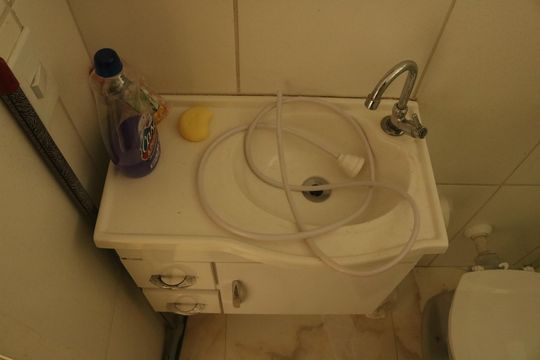 Banheiro de apartamento à venda com 1 quarto, 48m² em Água Branca, São Paulo