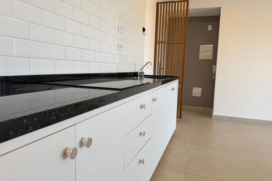 Sala  de apartamento para alugar com 1 quarto, 51m² em Santo Amaro, São Paulo