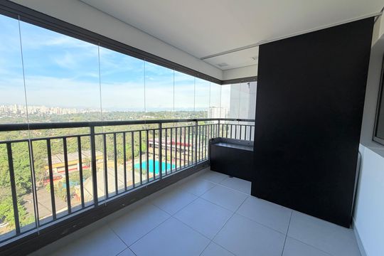 Varanda  de apartamento para alugar com 1 quarto, 51m² em Santo Amaro, São Paulo