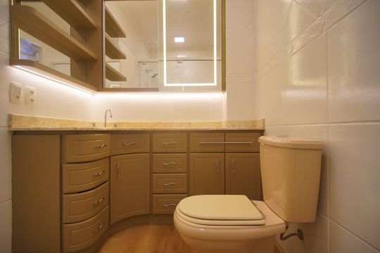 Banheiro de apartamento para alugar com 3 quartos, 139m² em Vila Rosa, Novo Hamburgo
