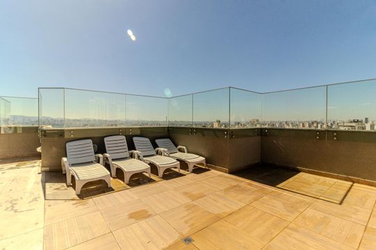 Área comum de apartamento à venda com 1 quarto, 38m² em Santa Cecilia, São Paulo
