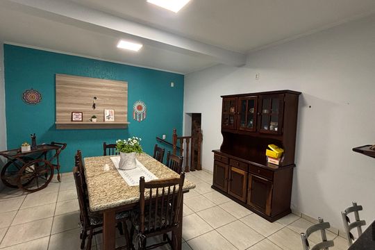 Sala de Jantar - Cozinha de casa à venda com 4 quartos, 240m² em Vila Marina, Santo André