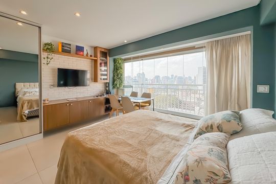 Studio de kitnet/studio para alugar com 1 quarto, 27m² em Liberdade, São Paulo