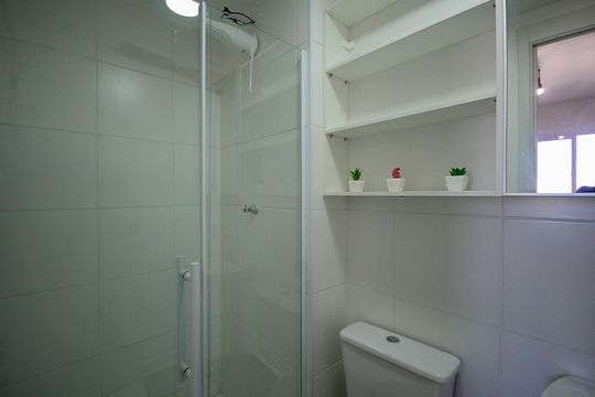 Banheiro Suite de apartamento para alugar com 1 quarto, 29m² em Sacoma, São Paulo